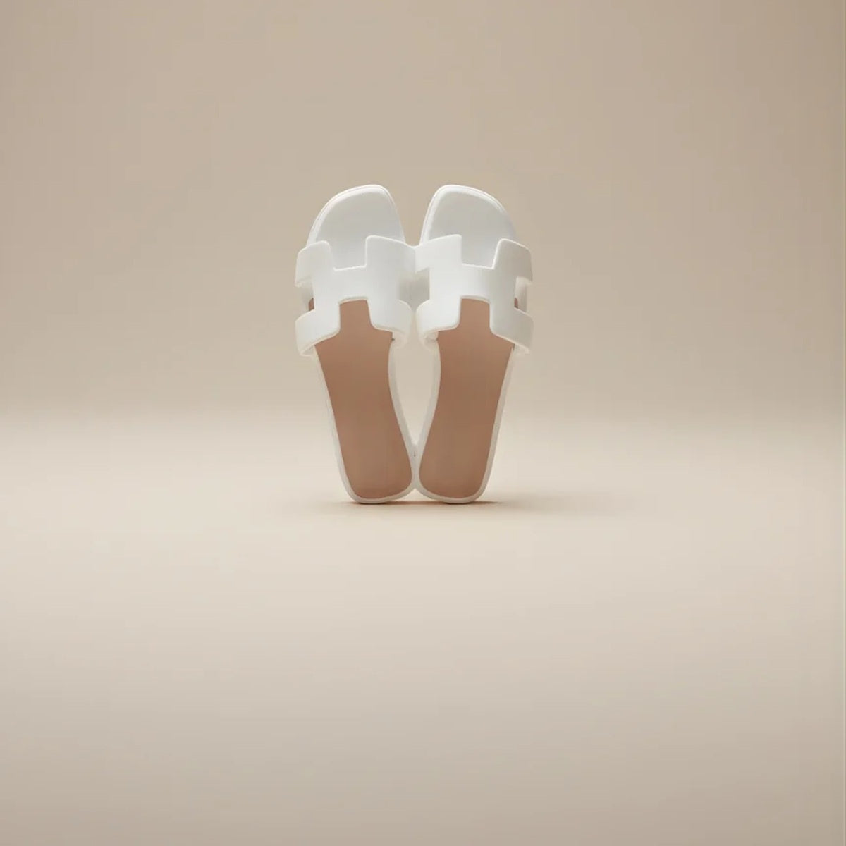 Mini sandales diffuseur de parfum voiture blanc