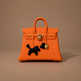 Mini sac diffuseur de parfum voiture orange