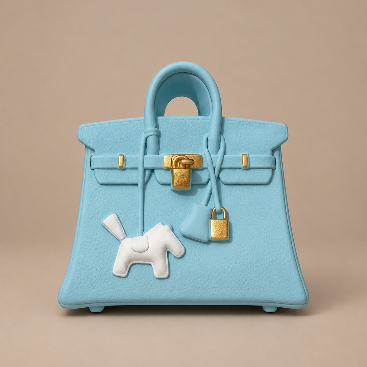 Mini sac diffuseur de parfum voiture bleu ciel