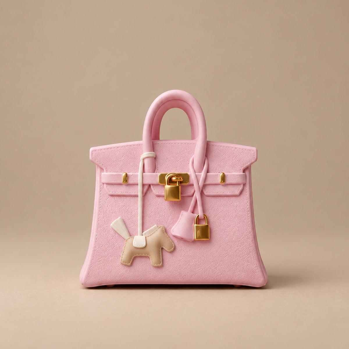 Mini sac diffuseur de parfum voiture rose pastel
