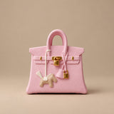 Mini sac diffuseur de parfum voiture rose pastel