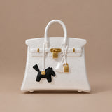 Mini sac diffuseur de parfum voiture blanc nacré