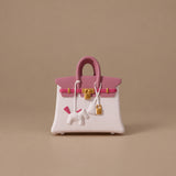 Mini sac diffuseur de parfum voiture rose & blanc