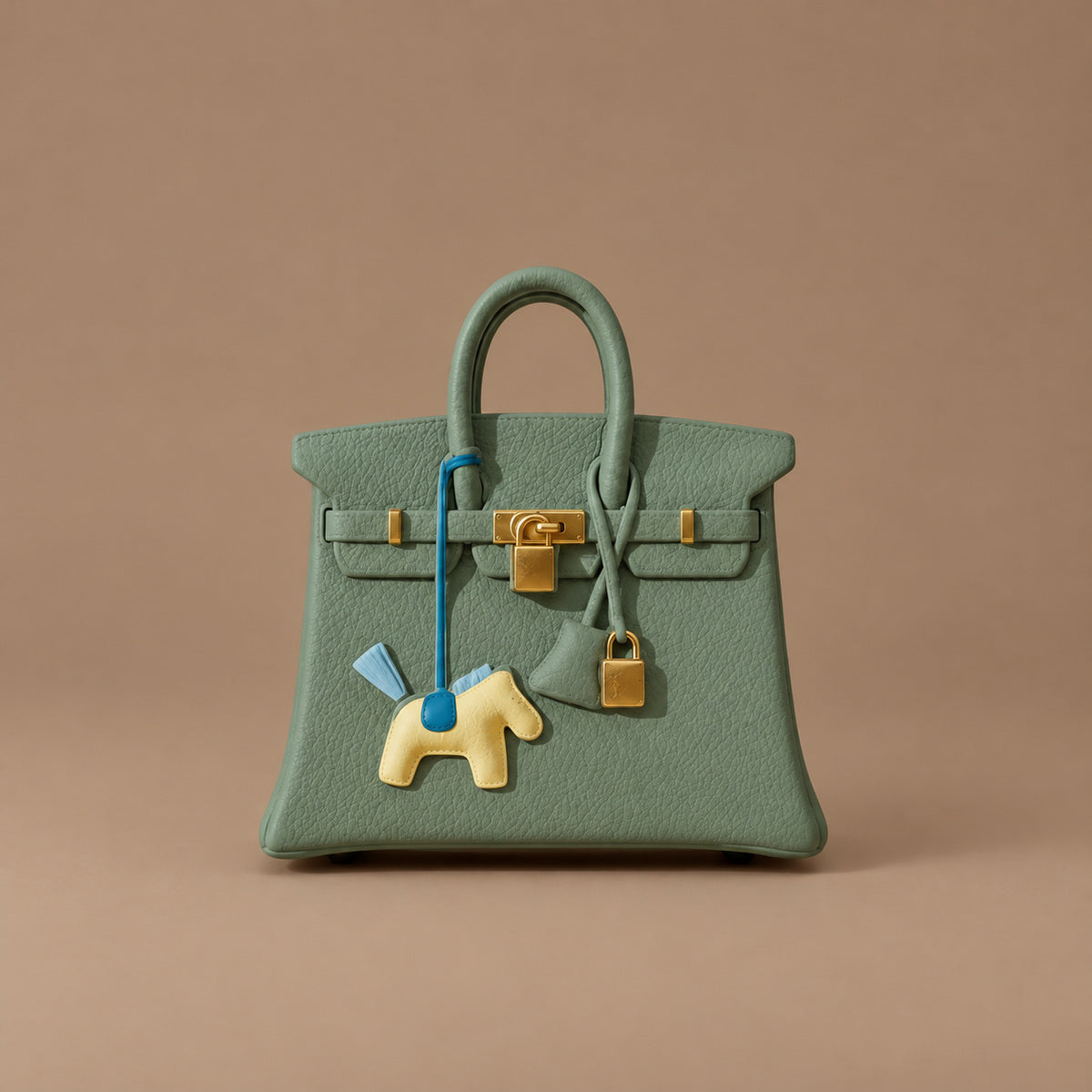 Mini sac diffuseur de parfum voiture vert kaki