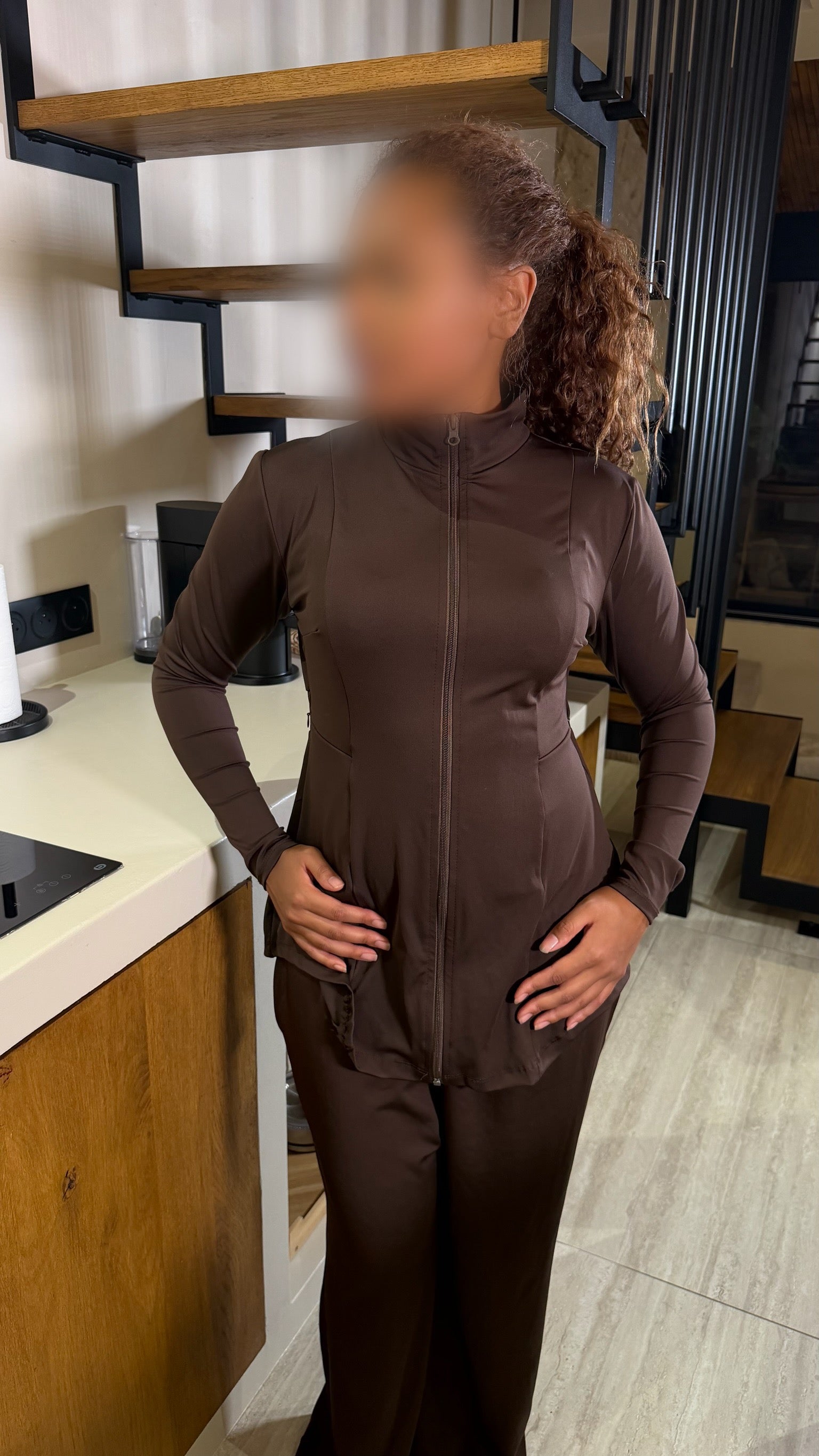 Ensemble sport Elyah marron