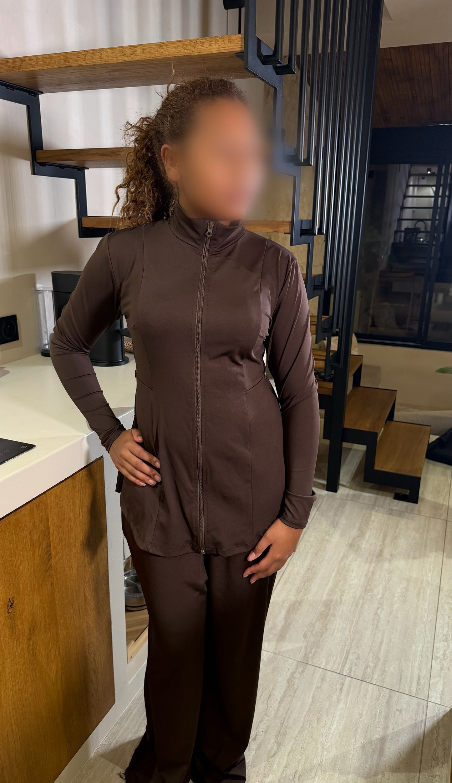 Ensemble sport Elyah marron