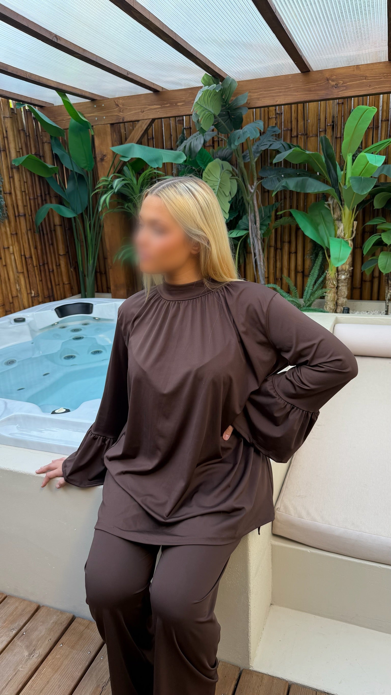 Burkini mocha • VOILE INCLUS